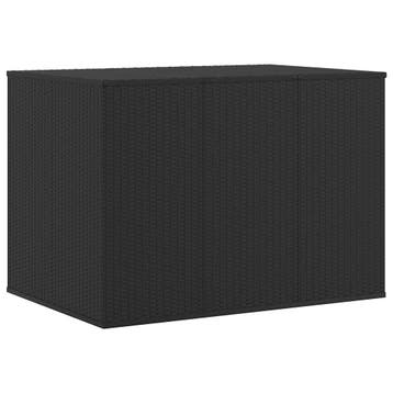 vidaXL Tuinbox 145x100x103 cm polyetheen rattan zwart, Verzenden, Nieuw