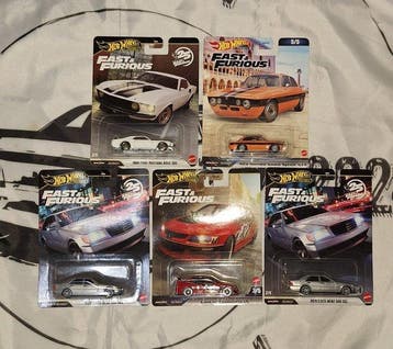 Hot Wheels, Mattel 1:64 - Modelauto (5) - Hot Wheels Premium, Nieuw