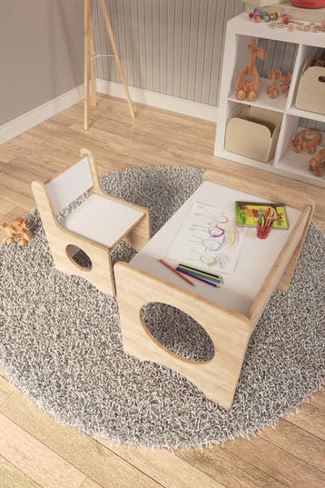 Kindertafel met Stoeltjes - Speeltafel - Kinderbureau, Verzenden, Nieuw, Tafel(s) en Stoel(en)