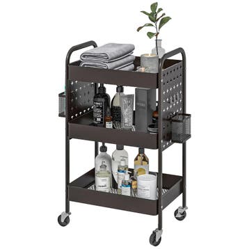 TRUUSK Serveerwagen met 3 lagen en 2 hangmanden - Keukenwage, Verzenden, Nieuw