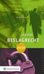 9789013150513 Memo beslagrecht 2019 | Tweedehands, Boeken, Schoolboeken, Verzenden, Zo goed als nieuw, H.G. Punt