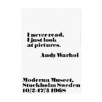 Poster - King & Mcgaw Ik Heb Nooit Gelezen - Andy Warhol 70, Ophalen of Verzenden, Zo goed als nieuw