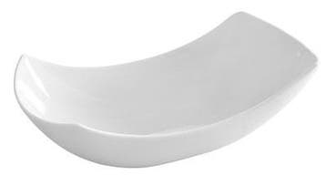 Hendi Luxe Serveerschalen Wit Porselein 23x11cm | 6 stuks, Verzenden