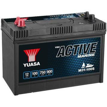 Yuasa M31-100S Recreatie Accu 100Ah 330X173x240, Verzenden