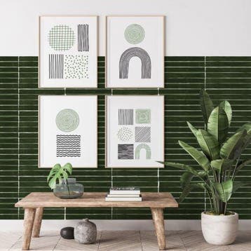 Wandtegel Groen 5x50cm (Muurtegels, Muur- en plafondtegels), 40 tot 60 cm, Nieuw, 10 m² of meer, Wandtegels