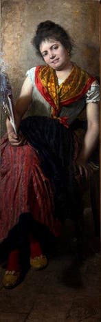 Gian Giacomo Moretti (1843-?) - Il ventaglio