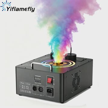 Krachtige 1300W Rookmachine met 6 RGB LED's en Kleurrijke Li, Verzenden, Nieuw