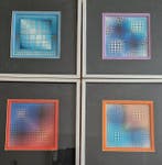 Victor Vasarely (1906-1997) - Rare Suite de 4 Multiples