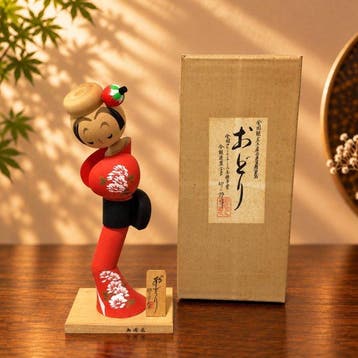 H28 cm Creatieve Kokeshi Dans Odori door Usaburo, een