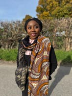 Warme Afrikaanse print sjaal Unisex - Smal model - Oranje Fe, Kleding | Dames, Mutsen, Sjaals en Handschoenen, Ophalen of Verzenden