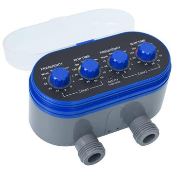 vidaXL Watertimer met dubbele uitgang en kogelkranen, Verzenden, Nieuw