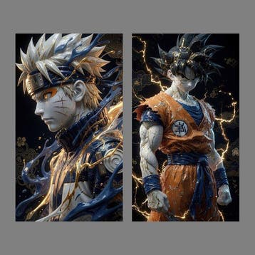 Yamila - Espíritu Dorado: Naruto y Goku, Nieuw