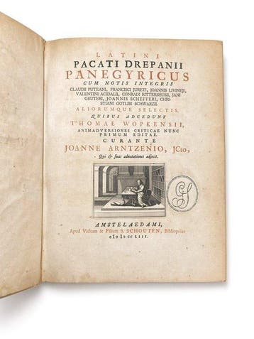 [2 Tomi] P. Drepanius; J. Arntzenius - Panegyricus/, Antiek en Kunst, Antiek | Boeken en Bijbels