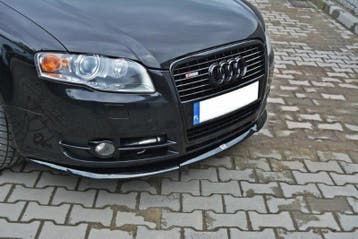 Voorspoiler Audi A4 B7 V.2 Glanzend Zwart, Auto-onderdelen, Ophalen of Verzenden, Nieuw