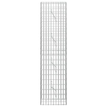 vidaXL Gabion met 5 mm Draad en 5x10 cm Gaas 50x10x200 cm, Verzenden, Nieuw, IJzer