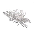 Broche Platina - 13.20ct. tw. Diamant (Natuurlijk) -