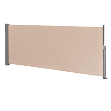 Windscherm uittrekbaar zijluifel 140x300 cm zandkleurig, Verzenden, Nieuw