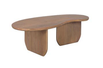 Salontafel ORGANIC 120cm mangohout natuur - 47570, Ophalen of Verzenden, Nieuw