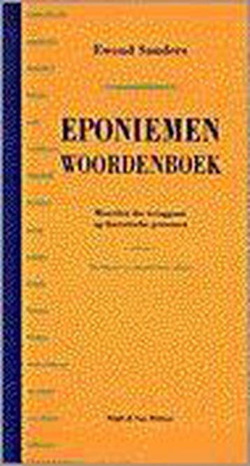 EPONIEMENWOORDENBOEK 9789038867519 Ewoud Sanders, Verzenden, Gelezen, Ewoud Sanders