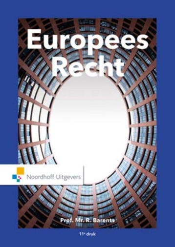 9789001862985 Europees recht | Tweedehands, Verzenden, Zo goed als nieuw, R. Barents