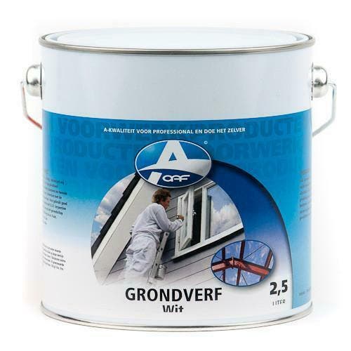 Grondverf wit 5 ltr, Doe-het-zelf en Verbouw, Verf, Beits en Lak, Nieuw, Verzenden