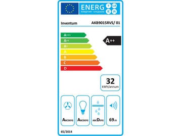 Inventum AKB9015RVS - Blokschouw afzuigkap - 700 m³/h - RVS, Verzenden, Zo goed als nieuw