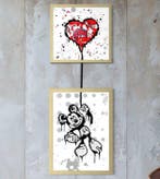 Moabit - Mickey X Wherever My Heart Takes Me //Diptych// XL, Antiek en Kunst