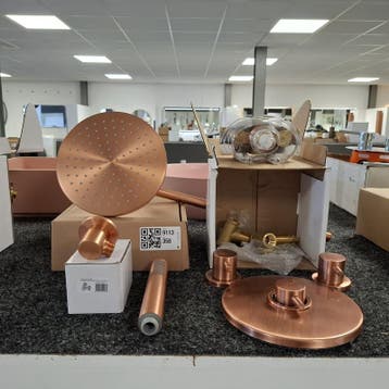 Regendoucheset, Xenz, Duero High Flow, oud koper, Nieuw