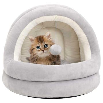vidaXL Kattenmand 40x40x35 cm grijs en crèmekleurig, Verzenden, Nieuw
