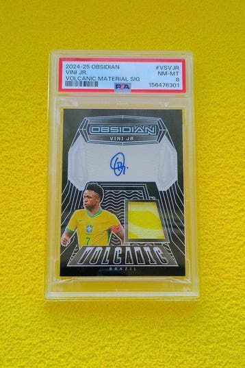 2024/25 Panini Obsidian Soccer Vini Jr. Auto Patch /175, Nieuw