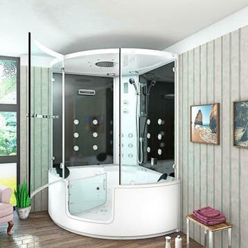 Bad Douche Instap Whirlpool Stoom Combi Rivera 140X140X210, Ophalen of Verzenden, Nieuw, Met bad