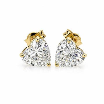 Oorbellen - 14 karaat Geel goud - 5.01ct. tw. Diamant, Sieraden, Tassen en Uiterlijk, Oorbellen, Nieuw