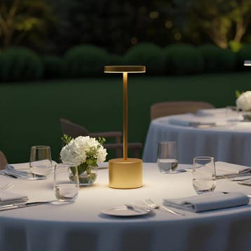 LED Tafellamp Draadloos Oplaadbaar - Brinton Zentor -, Huis en Inrichting, Lampen | Tafellampen, Ophalen of Verzenden, Nieuw, Metaal