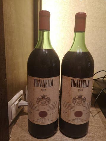 1980 Marchesi Antinori, Tignanello - Toscane - 2 Magnums, Nieuw