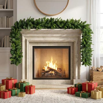 vidaXL Kerstkrans Groen 270 cm PVC en PE, Verzenden, Nieuw