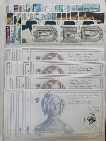 België 1962/1999 - Lot frankeergeldige zegels in Bfr,, Gestempeld