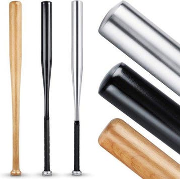 2dekans | Honkbalknuppel Set – 3 Stuks (2× Aluminium & 1×, Ophalen of Verzenden, Zo goed als nieuw