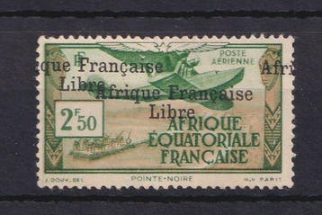 Frans-Equatoriaal-Afrika 1940 - Gesigneerd Brun met, Gestempeld
