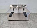 RVS Dubbele Friteuse Frituur 2 x 10,5 liter 230V Horeca, Ophalen of Verzenden, Nieuw in verpakking