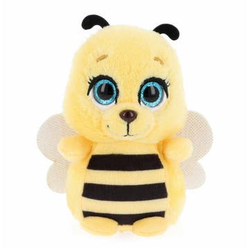Honingbij knuffel - pluche - geel/zwart - 14 cm, Verzenden, Nieuw