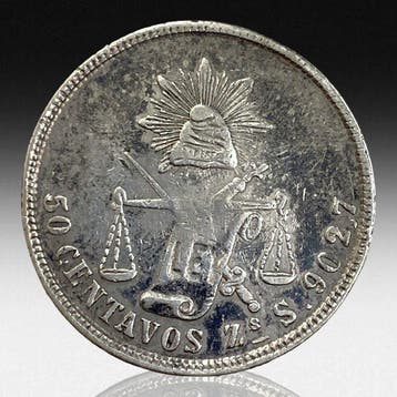 Mexico. Silver 50 Centavos Coin 1877 (Zonder minimumprijs)