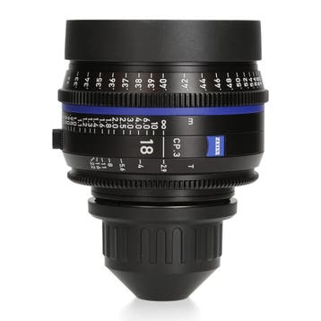 Zeiss CP.3 18mm T2.9 - PL - Groothoeklens - 1 jaar garantie, Ophalen of Verzenden, Zo goed als nieuw, Zeiss