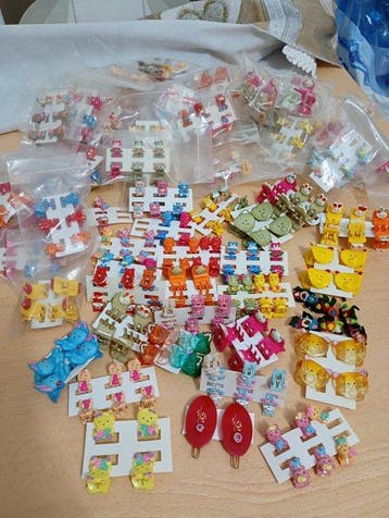 Themacollectie - Haarspelden van plastic - vintage