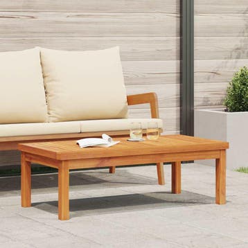 vidaXL Salontafel 100x50x33 cm massief acaciahout, Verzenden, Nieuw, Hardhout