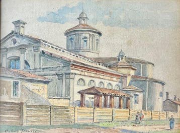 Arturo Ferrari (1861-1932) - San Vittore (veduta