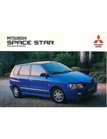 2000 MITSUBISHI SPACE STAR INSTRUCTIEBOEKJE NEDERLANDS, Auto diversen