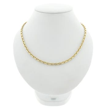 Gouden ankerschakel ketting, Ophalen of Verzenden, Gebruikt, Goud, Goud
