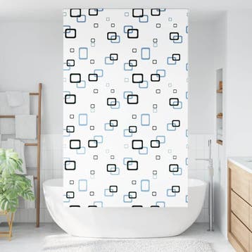 vidaXL Doucherolgordijn 140x240 cm stofbreedte 136 cm, Verzenden, Nieuw, Wit