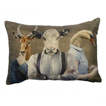 groot kussen fluweel preppy antilope koe zwaan 40x60cm*, Verzenden, Nieuw