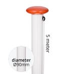 Aluminium vlaggenmast cilindrisch 5 meter ø90mm, Verzenden, Nieuw